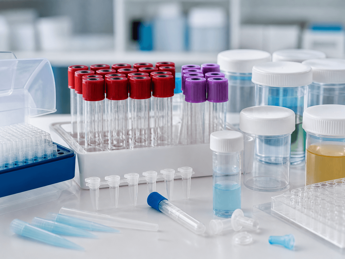 Tubos de muestras e insumos pequeños de laboratorio